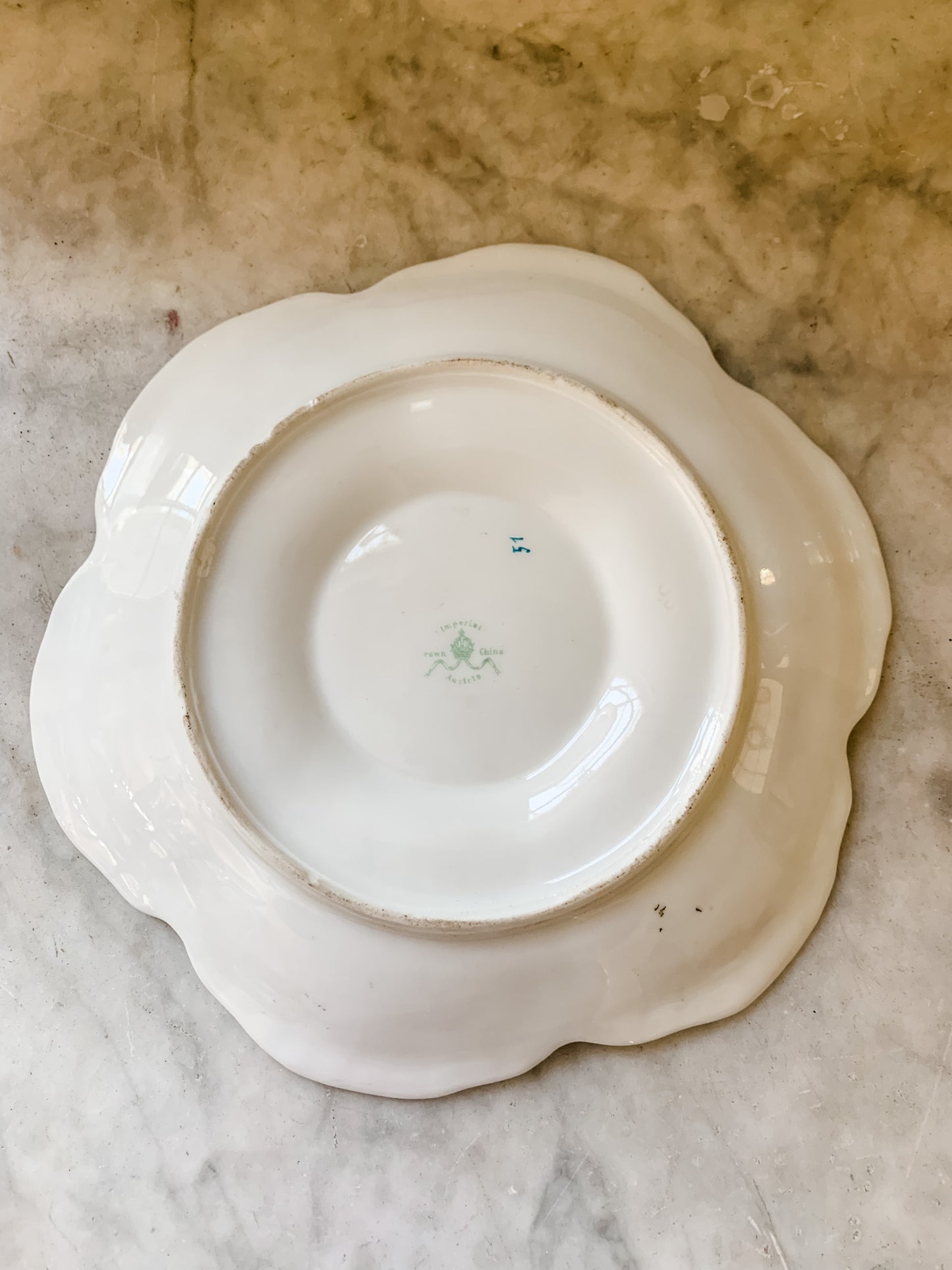 Antique Austrian Porcelain Oyster Plate