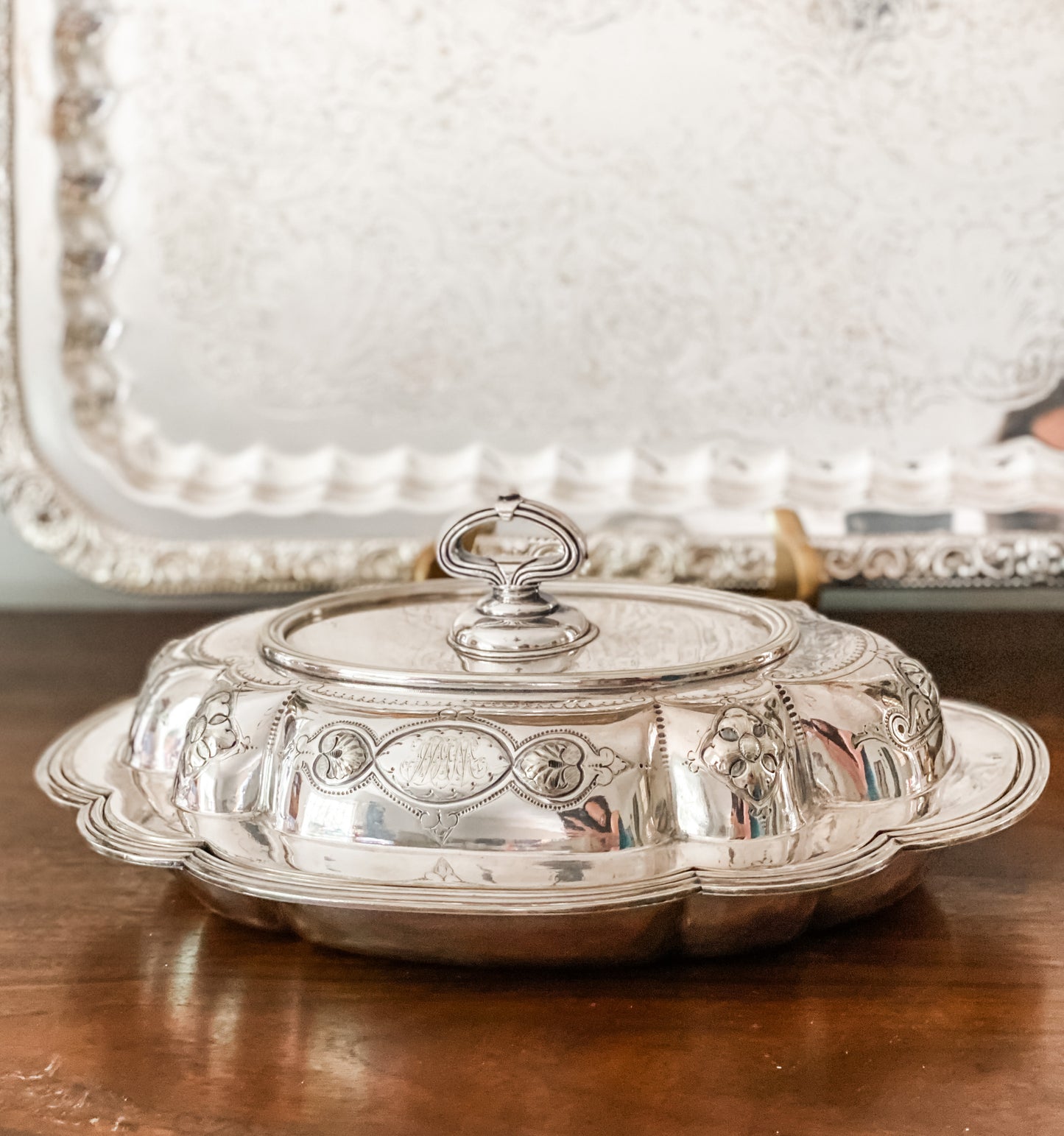 Gorgeous Antique Covered Dish