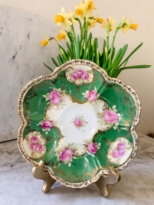 Antique Austrian Porcelain Oyster Plate