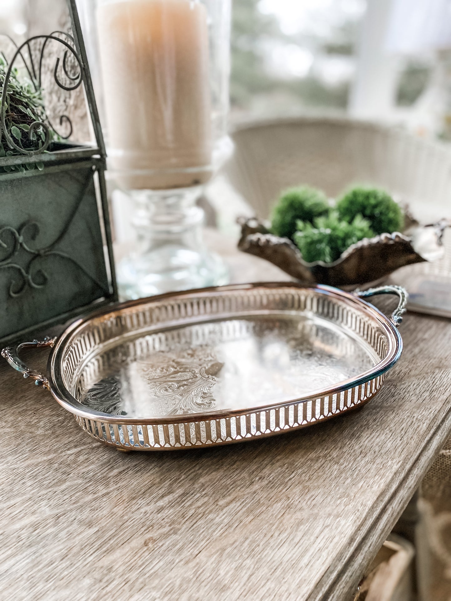 Reticulated Gallery Tray by Wallace Silver