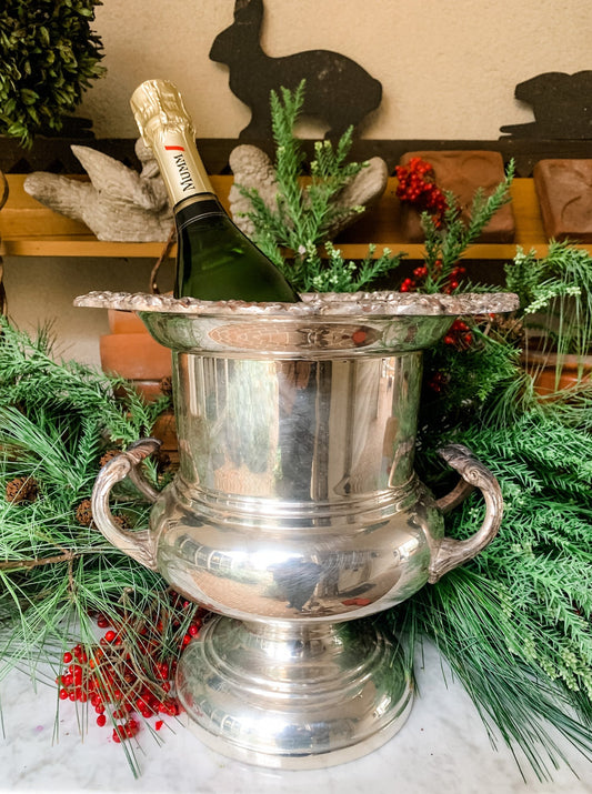 Antique Silver Plate Champagne Bucket