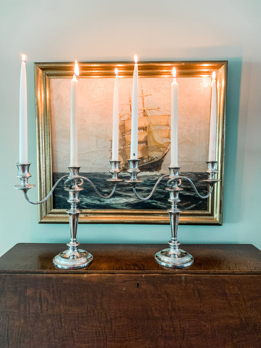 Antique English Candelabras by Barker Ellis!