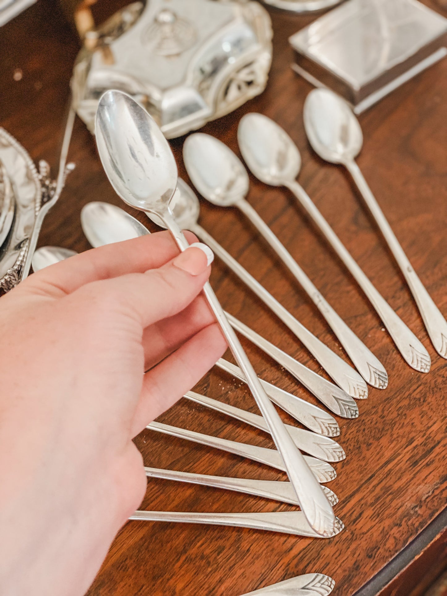 Set of 12 Iced Tea Spoons Made in 1934