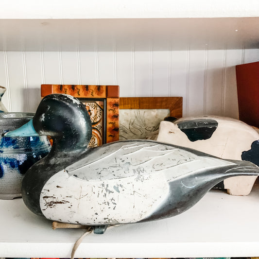 Antique Working Duck Decoy with Original Weight