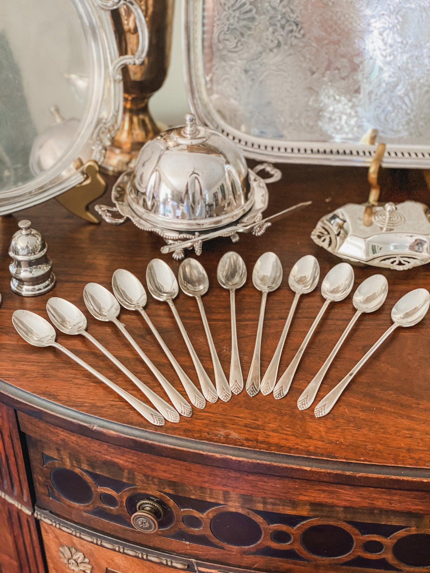 Set of 12 Iced Tea Spoons Made in 1934
