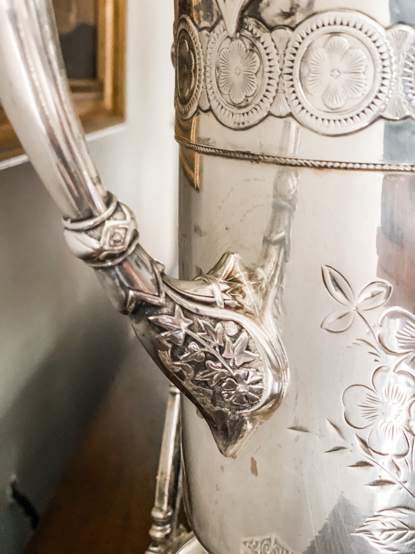 Absolutely Stunning!  Water Pitcher on Stand with Cup and Tray