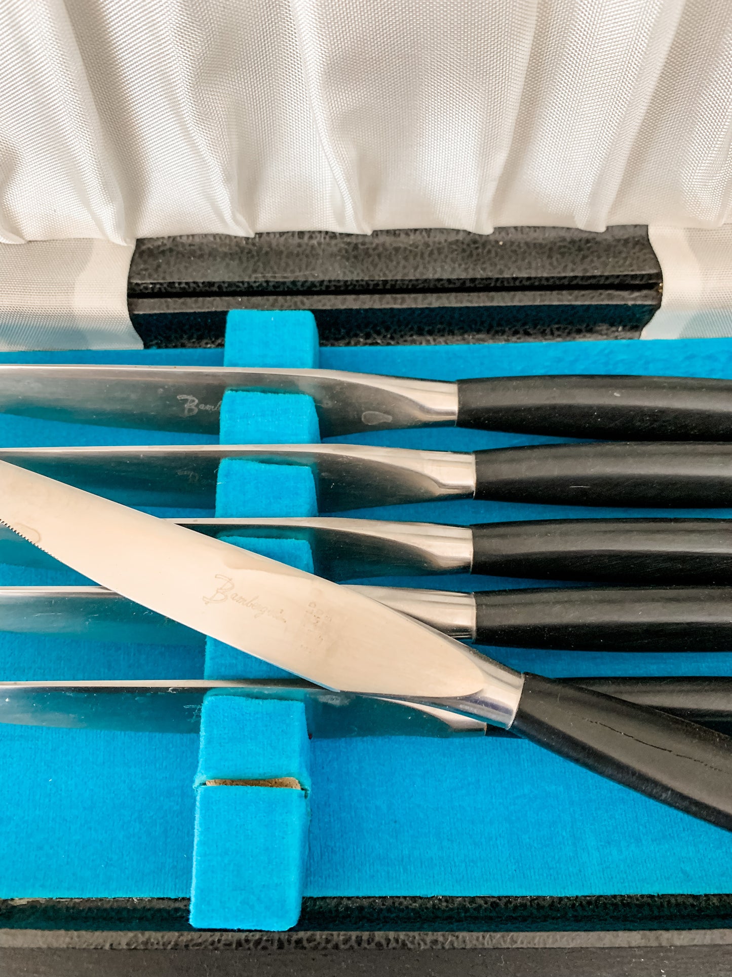 Mid Century Sheffield Steak Knife Set