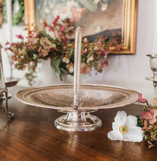 Exquisite Antique Silver Basket by Thomas Bradbury