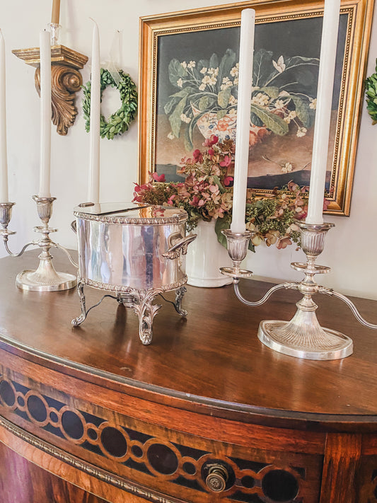 Pair of Elegant Antique Candelabras