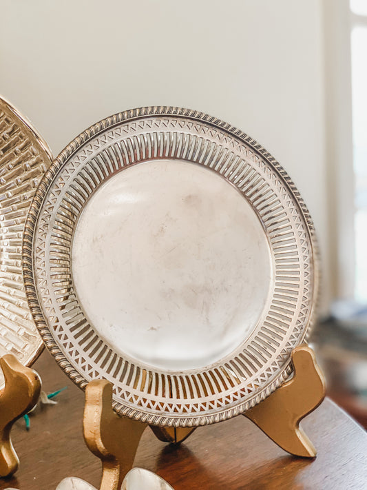 Antique Pierced Gorham Plate