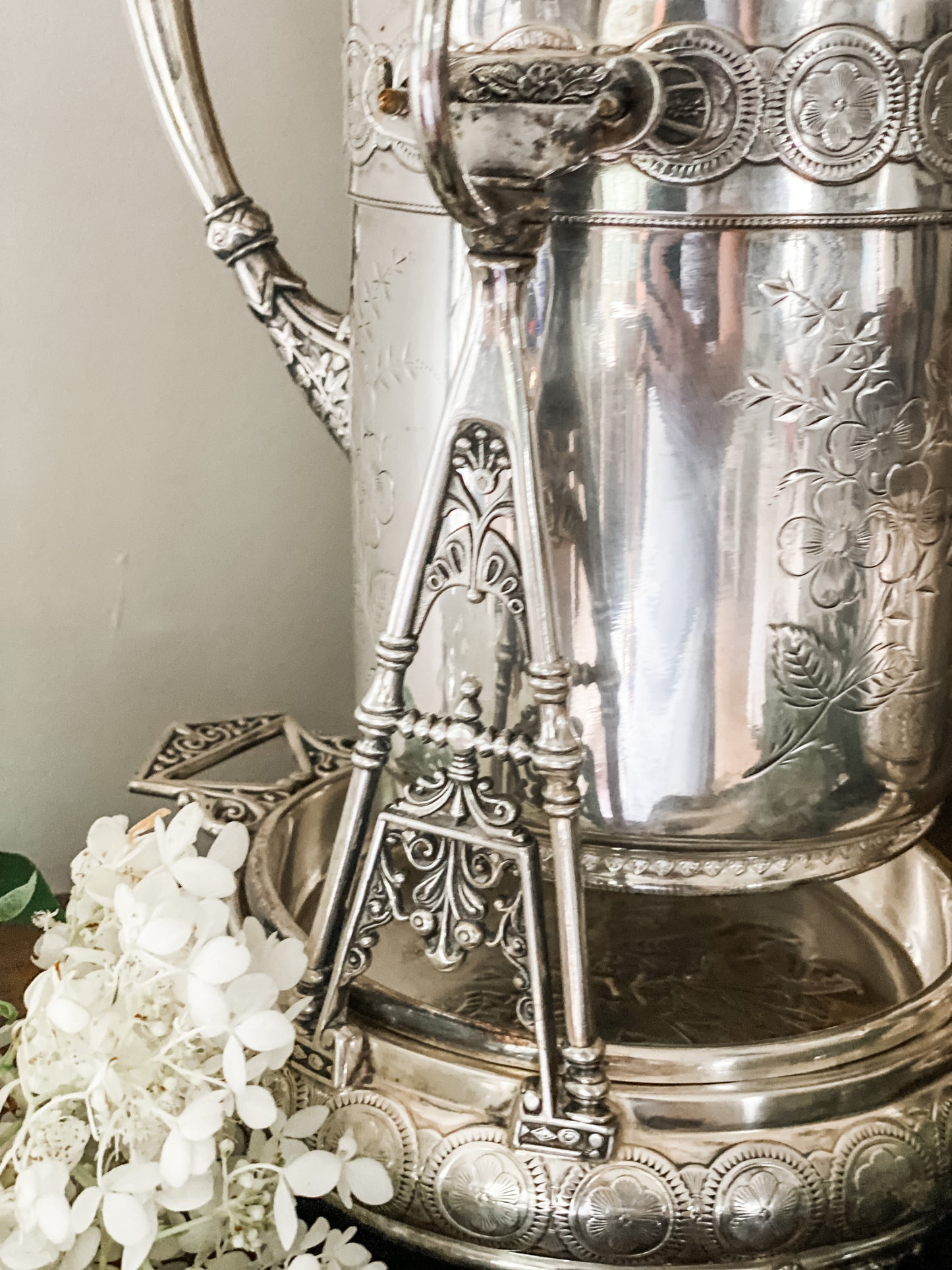 Absolutely Stunning!  Water Pitcher on Stand with Cup and Tray