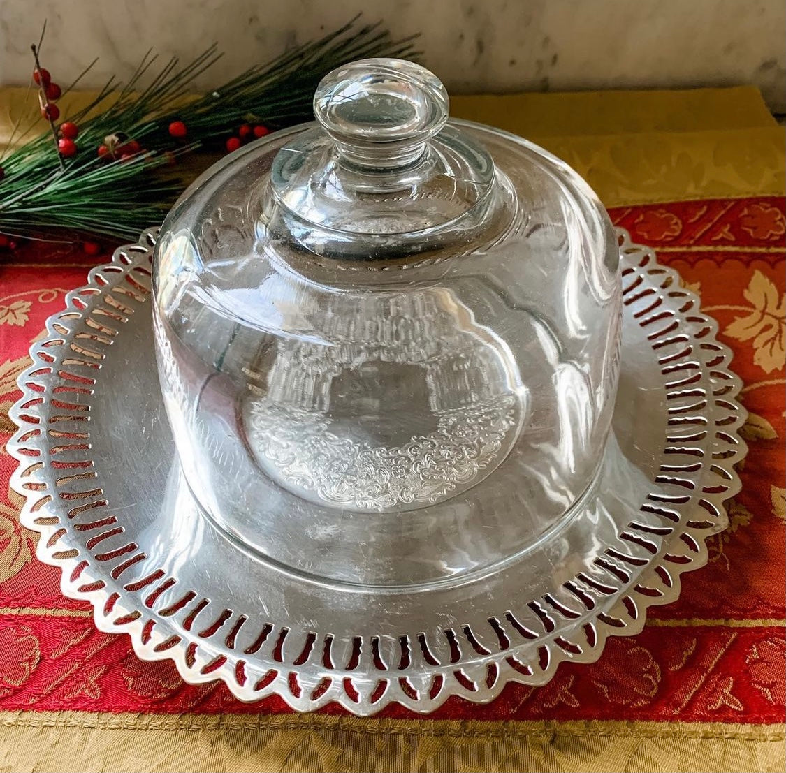 Cloche Covered Plate